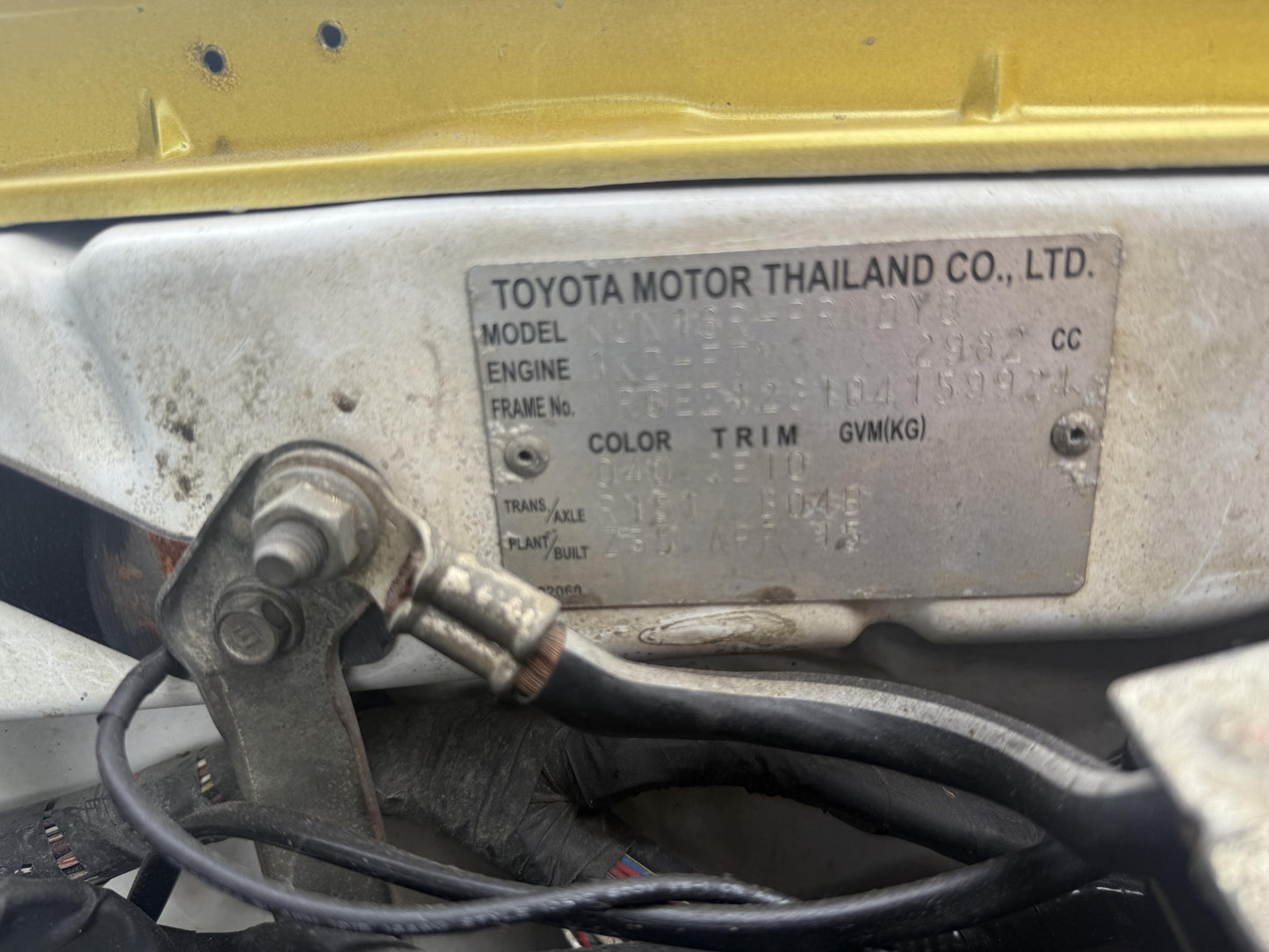 2015 Toyota Hilux 1KD-A791695 WRECKING FOR PARTS ONLY