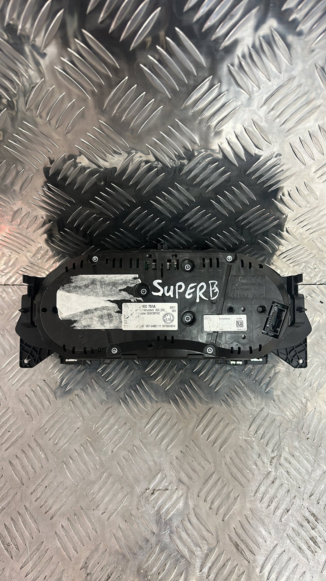 2019 Skoda Superb Instrument Cluster 3V0 920 751 A