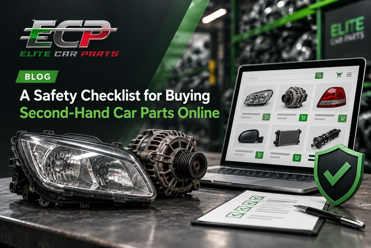 Safety Checklist for Buying Second-Hand Car Parts Online