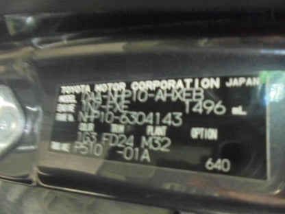 2014 Toyota Aqua 1NZ-7171119 WRECKING FOR PARTS ONLY