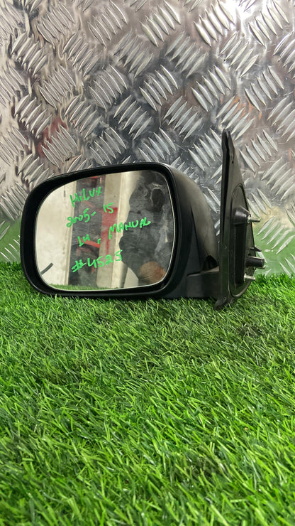 2005 - 2015 Toyota Hilux Left Door Mirror MANUAL