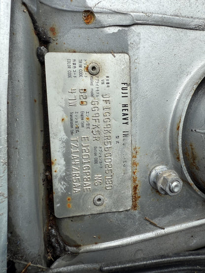 2005 Subaru Impreza EJ20 Non Turbo WRECKING FOR PARTS ONLY