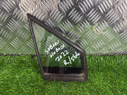 Subaru Outback Right Front Quarter Door Glass M508