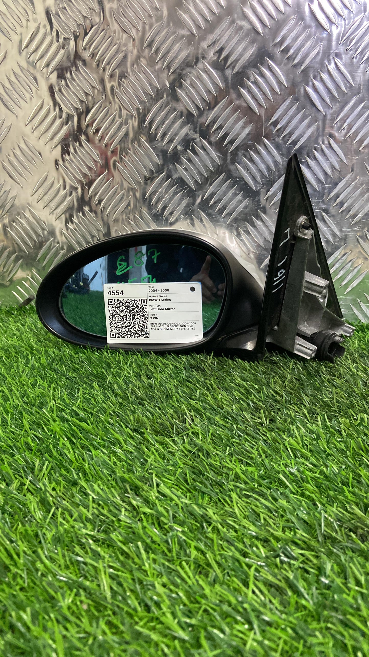 2004 - 2008 BMW 1 Series Left Door Mirror 3 PIN