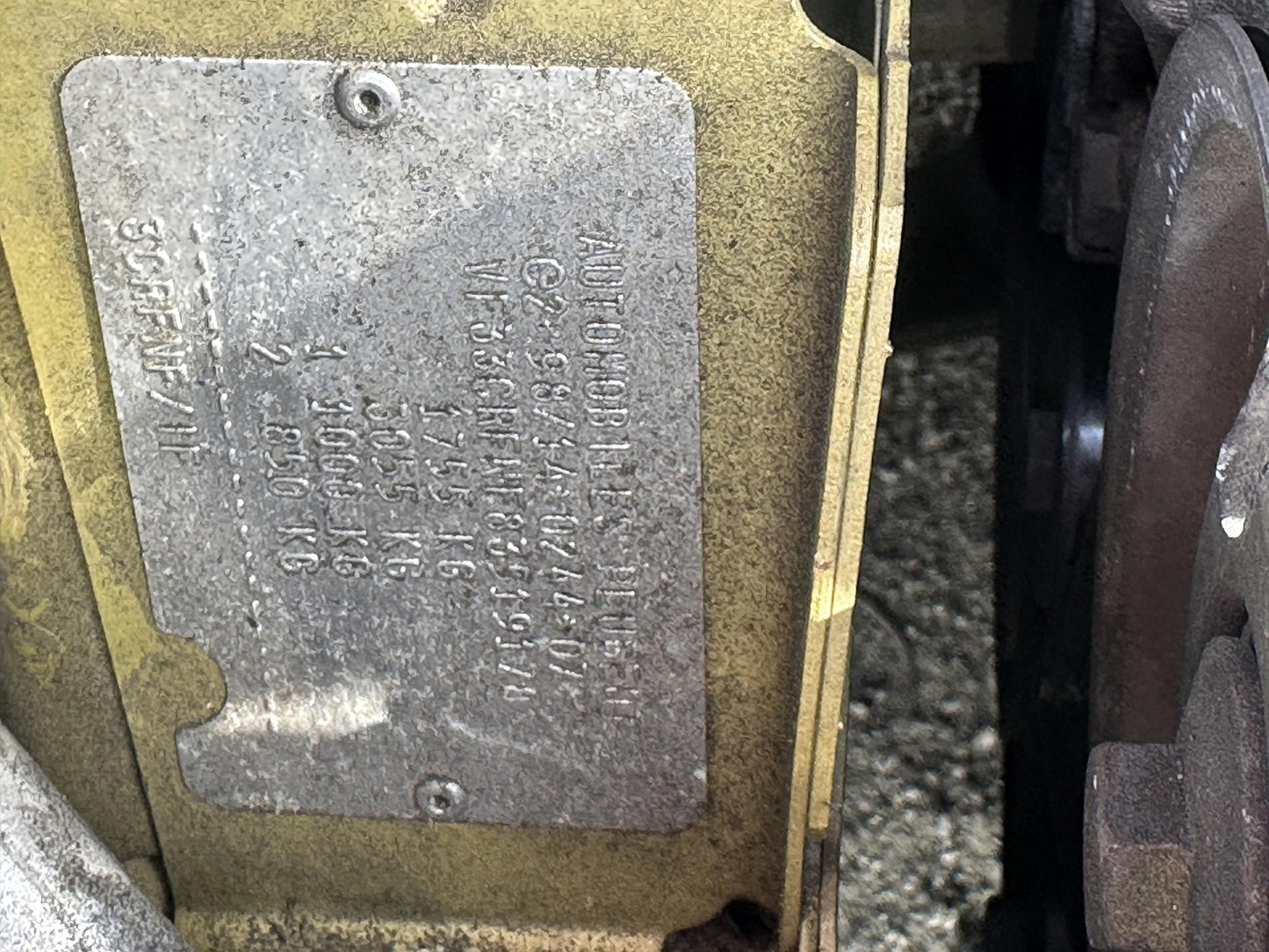 2000 - 2005 Peugeot 307 10LH1L1032169 WRECKING FOR PARTS ONLY