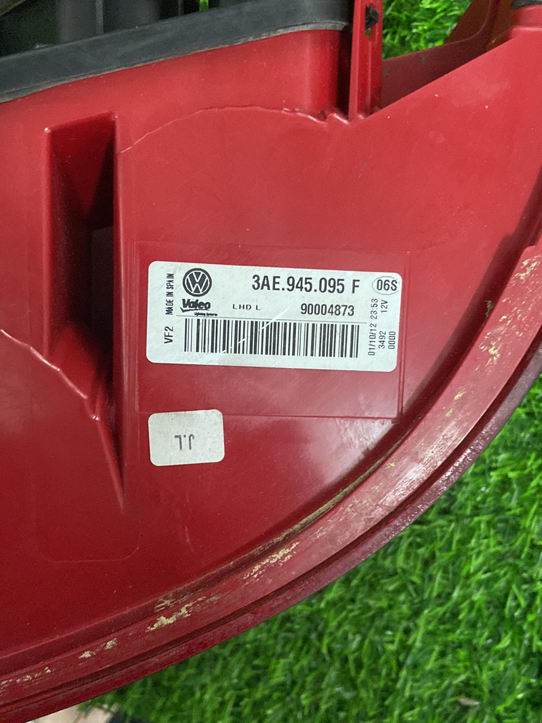2010 - 2015 Volkswagen Passat Left Taillight 3AE945095F