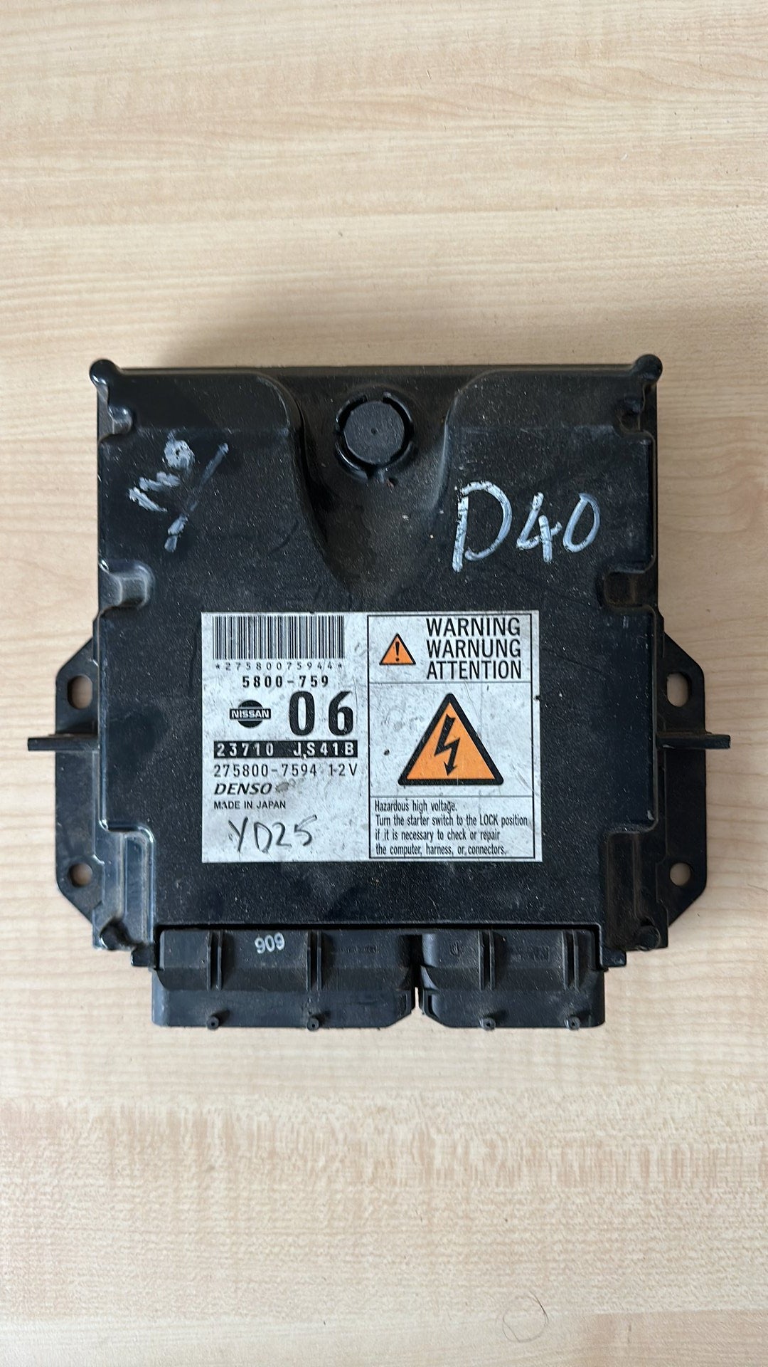 2008-2015 Nissan Navara ACUD40- ECU PN: 23710 JS41B