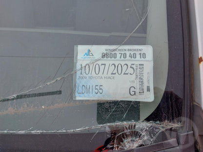 2009 Toyota Hiace COVERED WRECKING FOR PARTS ONLY
