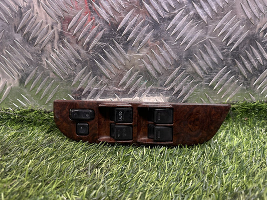 1996-2002 Toyota Land Cruiser Prado- Right Front Master Power Window Switch PN: WOOD FINISHED