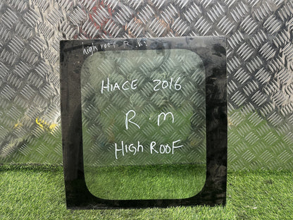 2004-2019 Toyota Hiace H200- Right Rear Cargo Glass PN: M2H3 HIGH ROOF