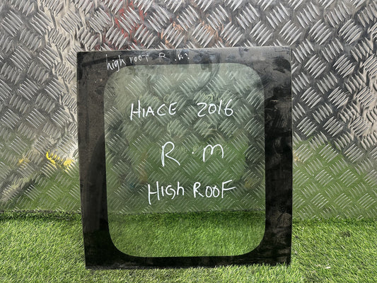 2004-2019 Toyota Hiace H200- Right Rear Cargo Glass PN: M2H3 HIGH ROOF