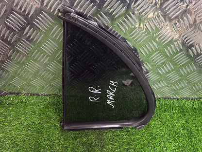 2003-2008 Nissan March Right Rear Quarter Door Glass M2L3 Tint