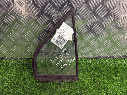 2003-2007 Mitsubishi Lancer- Right Rear Quarter Door Glass PN: M213