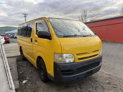 2009 Toyota Hiace 1KDFTV1887112 WRECKING FOR PARTS ONLY