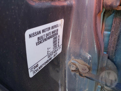 2008 Nissan Navara YD25DDTI-962439 WRECKING FOR PARTS ONLY
