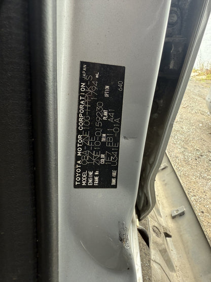 2004 Toyota Wish 1ZZ WRECKING FOR PARTS ONLY