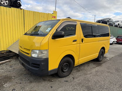 2009 Toyota Hiace 1KDFTV1887112 WRECKING FOR PARTS ONLY