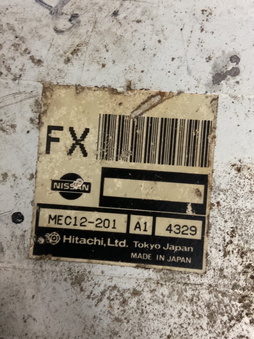 2001 - 2012 Nissan Caravan Engine ECU MEC12201 A1 4329