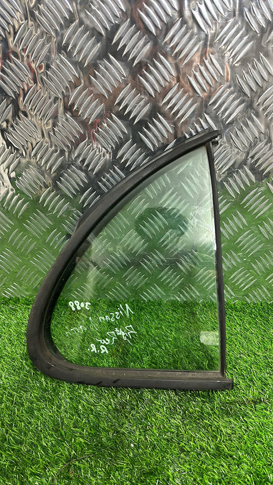 2004-2010 Nissan Micra K12- Right Rear Quarter Door Glass PN: M2H3